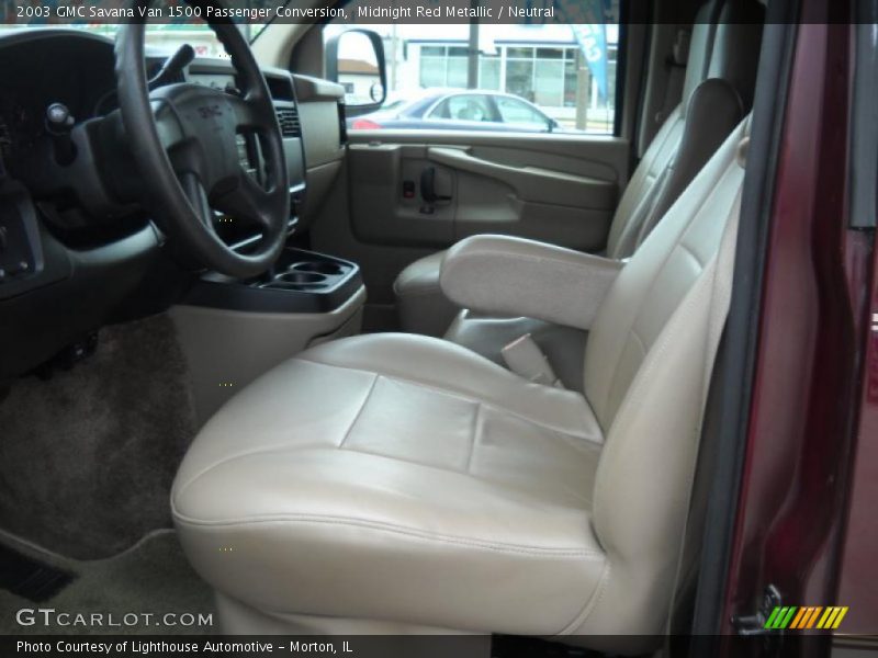 Midnight Red Metallic / Neutral 2003 GMC Savana Van 1500 Passenger Conversion