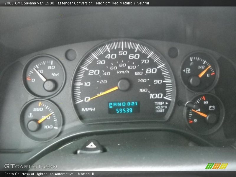 Midnight Red Metallic / Neutral 2003 GMC Savana Van 1500 Passenger Conversion