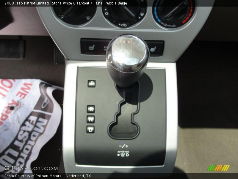 Stone White Clearcoat / Pastel Pebble Beige 2008 Jeep Patriot Limited