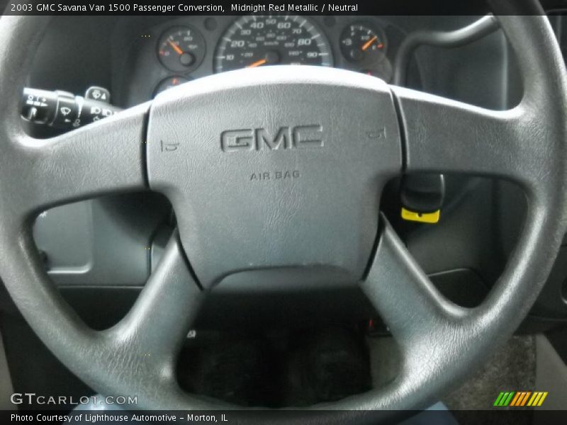 Midnight Red Metallic / Neutral 2003 GMC Savana Van 1500 Passenger Conversion