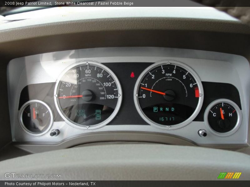 Stone White Clearcoat / Pastel Pebble Beige 2008 Jeep Patriot Limited