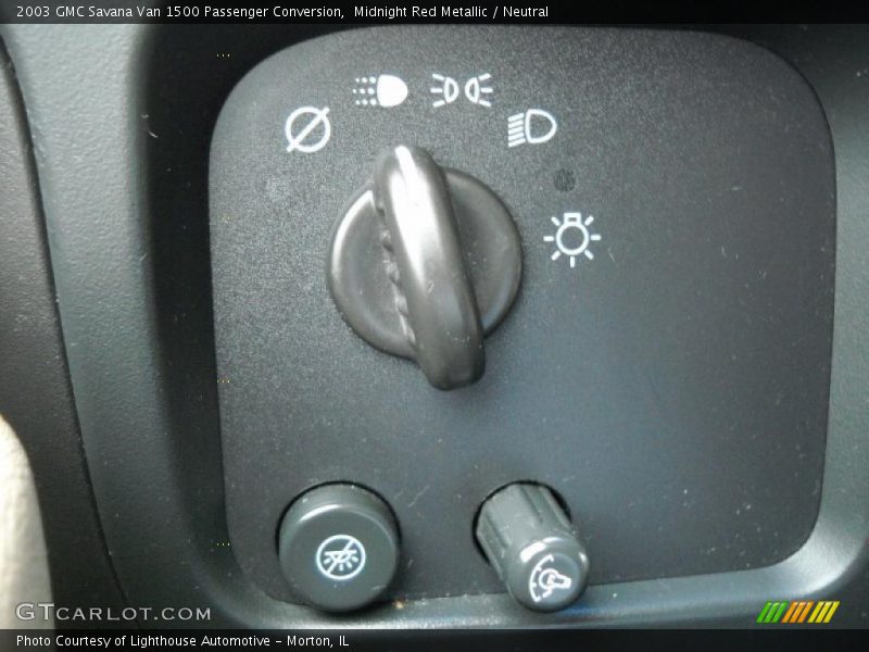 Midnight Red Metallic / Neutral 2003 GMC Savana Van 1500 Passenger Conversion