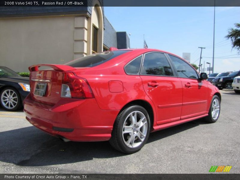 Passion Red / Off-Black 2008 Volvo S40 T5