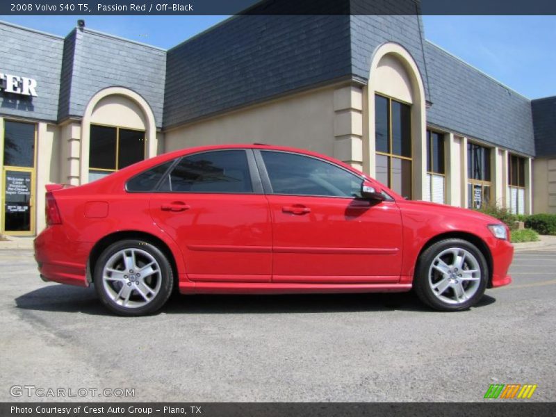 Passion Red / Off-Black 2008 Volvo S40 T5