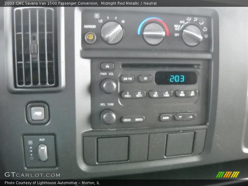 Midnight Red Metallic / Neutral 2003 GMC Savana Van 1500 Passenger Conversion