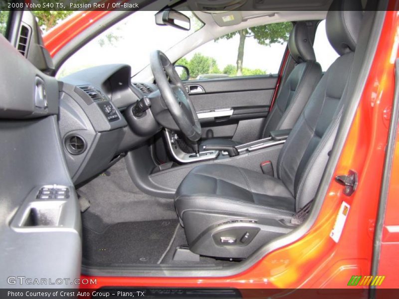 Passion Red / Off-Black 2008 Volvo S40 T5