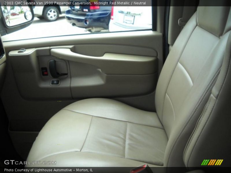 Midnight Red Metallic / Neutral 2003 GMC Savana Van 1500 Passenger Conversion