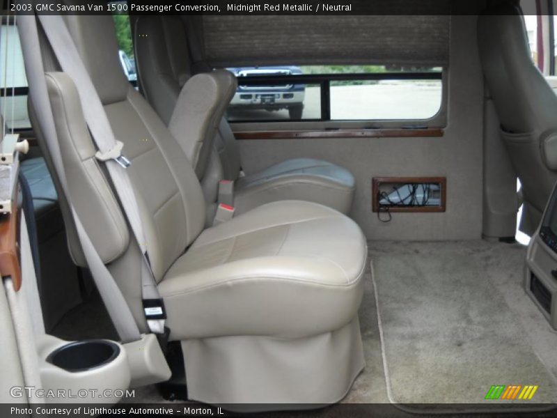 Midnight Red Metallic / Neutral 2003 GMC Savana Van 1500 Passenger Conversion