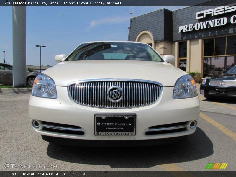 White Diamond Tricoat / Cocoa/Cashmere 2008 Buick Lucerne CXS
