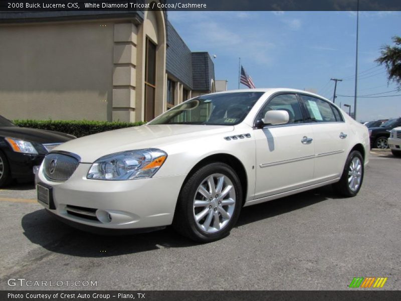 White Diamond Tricoat / Cocoa/Cashmere 2008 Buick Lucerne CXS