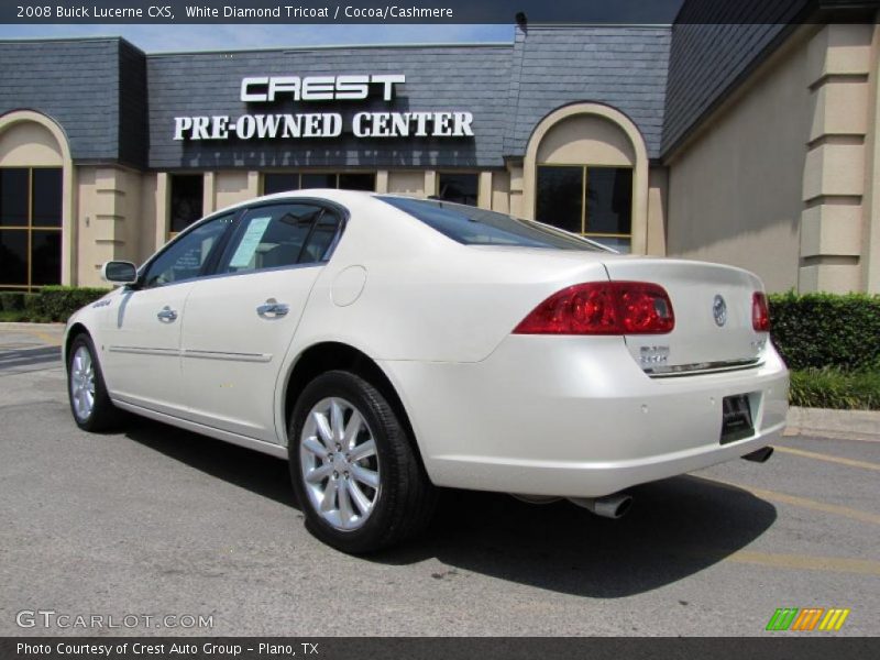 White Diamond Tricoat / Cocoa/Cashmere 2008 Buick Lucerne CXS