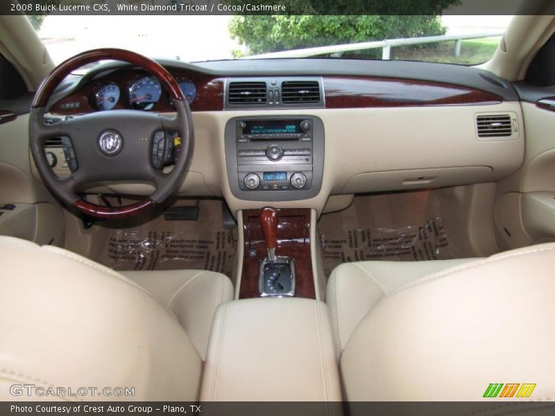 White Diamond Tricoat / Cocoa/Cashmere 2008 Buick Lucerne CXS