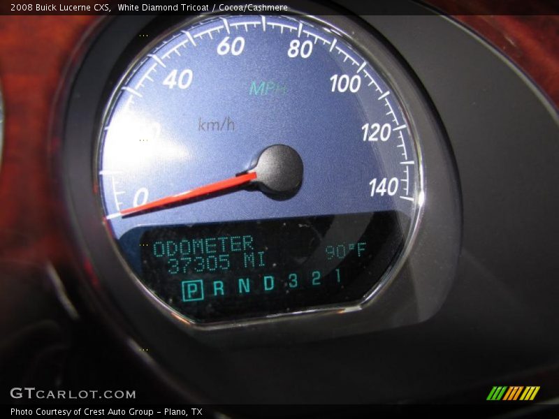 White Diamond Tricoat / Cocoa/Cashmere 2008 Buick Lucerne CXS