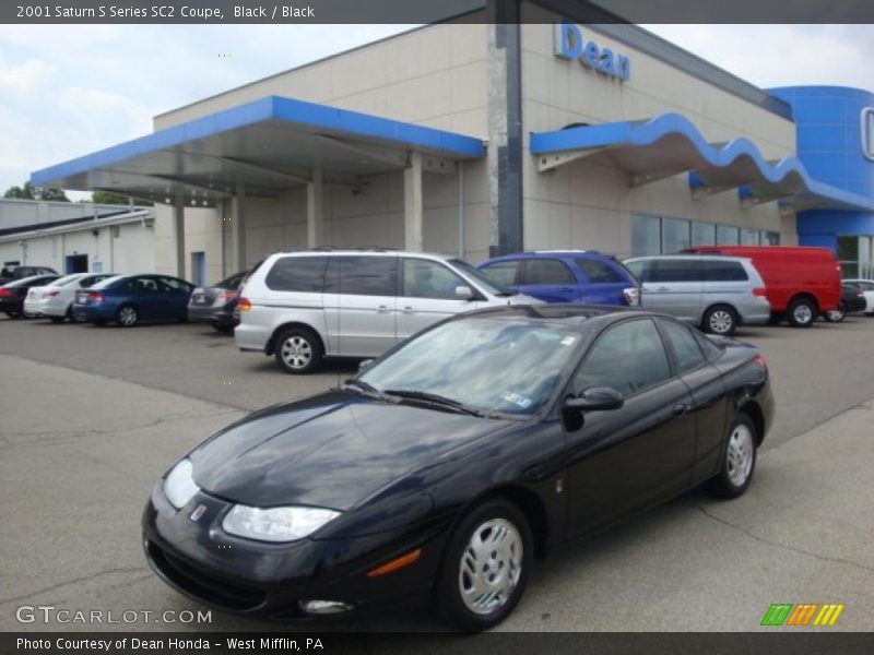 Black / Black 2001 Saturn S Series SC2 Coupe