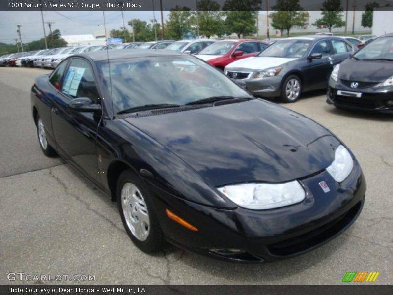 Black / Black 2001 Saturn S Series SC2 Coupe