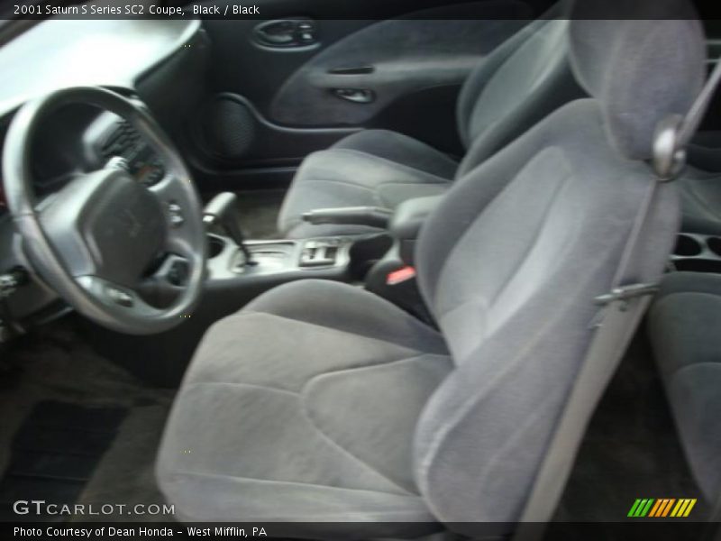 Black / Black 2001 Saturn S Series SC2 Coupe