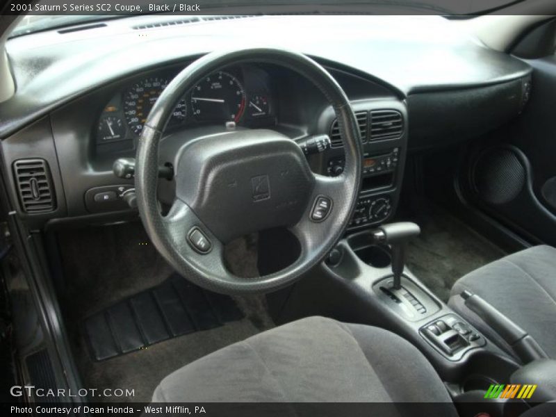 Black / Black 2001 Saturn S Series SC2 Coupe