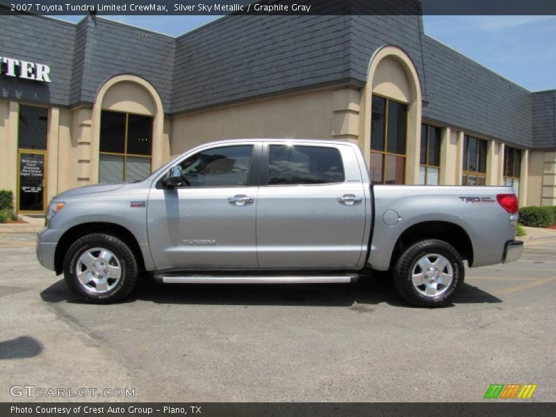 Silver Sky Metallic / Graphite Gray 2007 Toyota Tundra Limited CrewMax