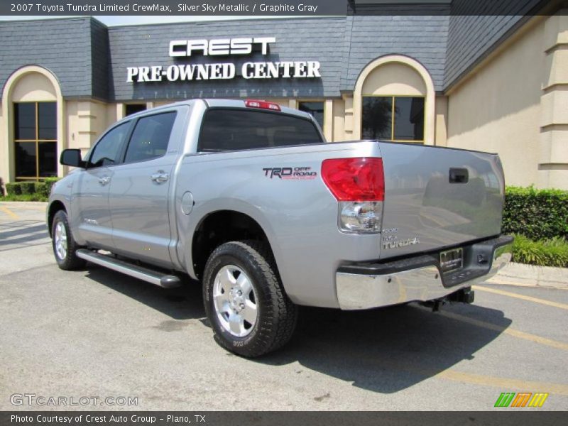 Silver Sky Metallic / Graphite Gray 2007 Toyota Tundra Limited CrewMax