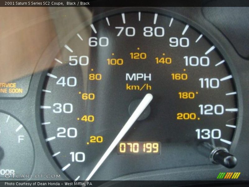 Black / Black 2001 Saturn S Series SC2 Coupe