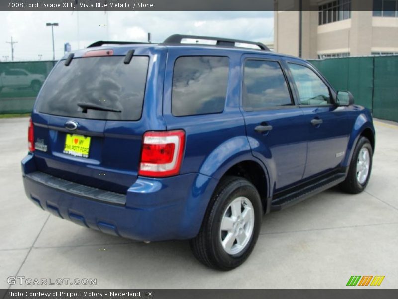 Vista Blue Metallic / Stone 2008 Ford Escape XLT