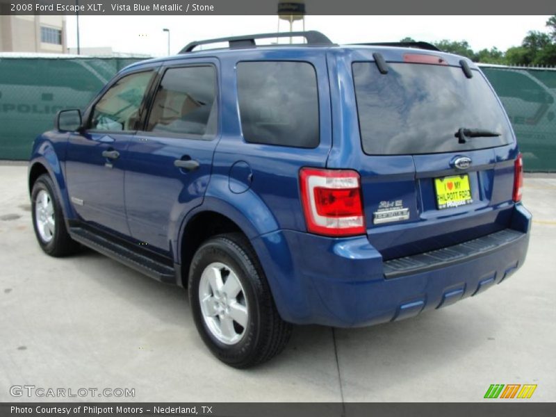 Vista Blue Metallic / Stone 2008 Ford Escape XLT