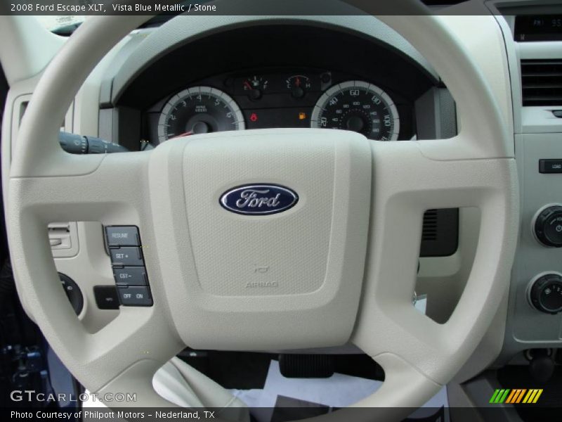 Vista Blue Metallic / Stone 2008 Ford Escape XLT