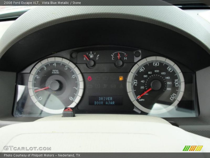 Vista Blue Metallic / Stone 2008 Ford Escape XLT