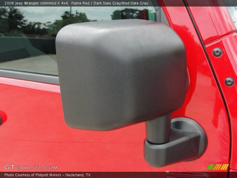 Flame Red / Dark Slate Gray/Med Slate Gray 2008 Jeep Wrangler Unlimited X 4x4