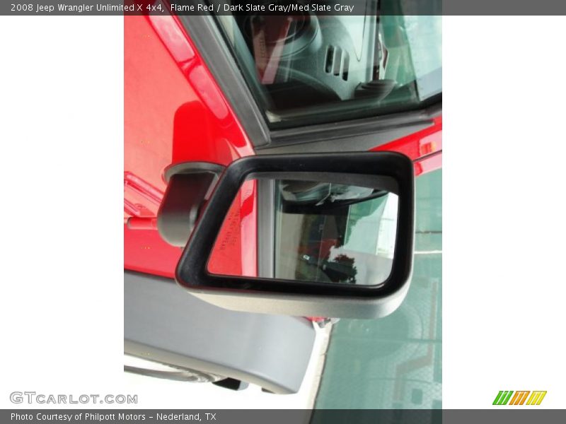 Flame Red / Dark Slate Gray/Med Slate Gray 2008 Jeep Wrangler Unlimited X 4x4