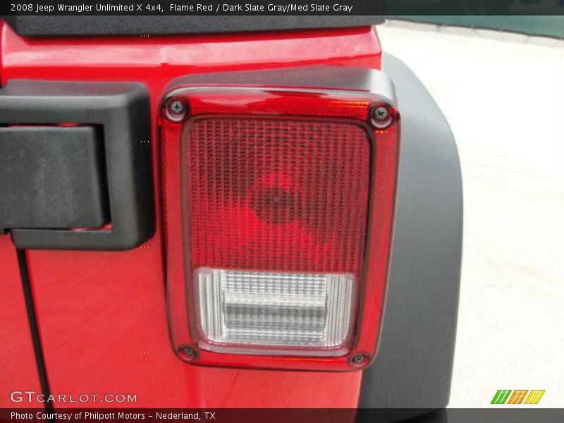 Flame Red / Dark Slate Gray/Med Slate Gray 2008 Jeep Wrangler Unlimited X 4x4