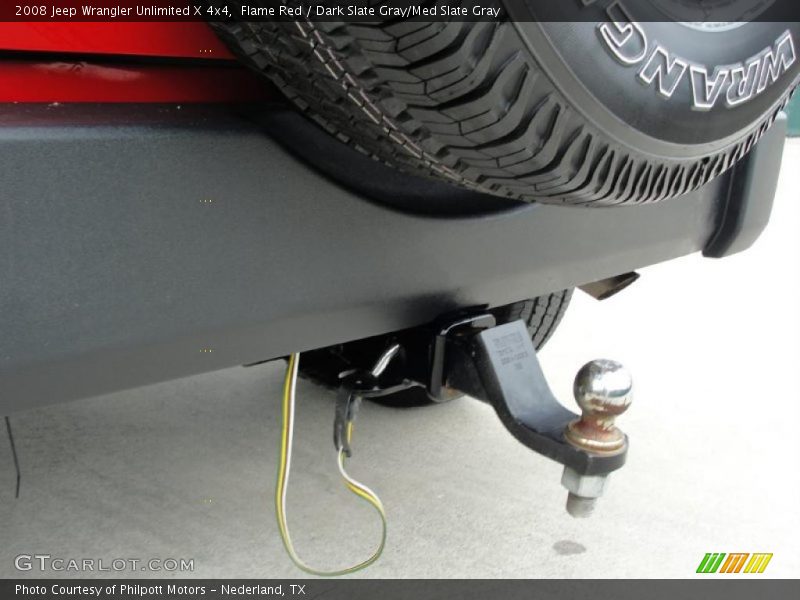 Flame Red / Dark Slate Gray/Med Slate Gray 2008 Jeep Wrangler Unlimited X 4x4