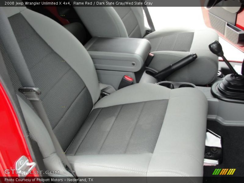 Flame Red / Dark Slate Gray/Med Slate Gray 2008 Jeep Wrangler Unlimited X 4x4