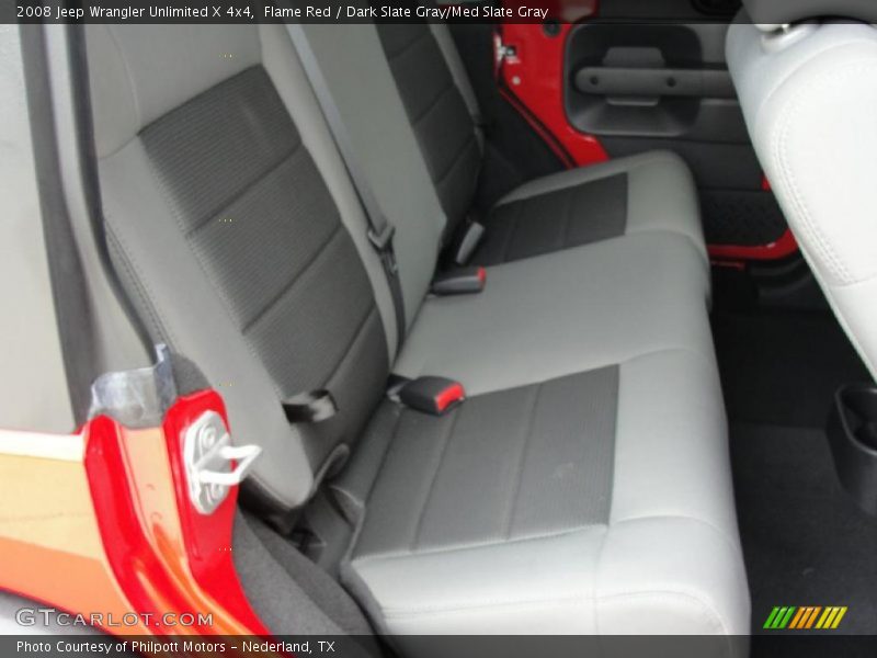 Flame Red / Dark Slate Gray/Med Slate Gray 2008 Jeep Wrangler Unlimited X 4x4