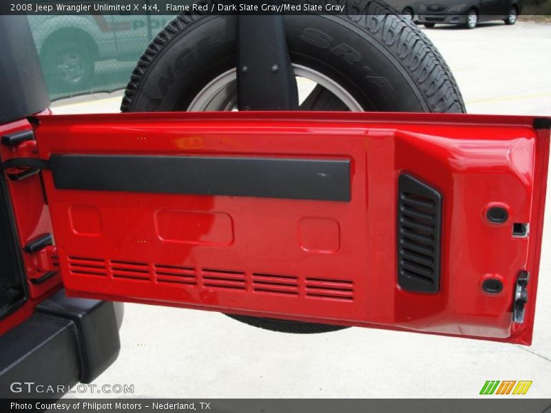 Flame Red / Dark Slate Gray/Med Slate Gray 2008 Jeep Wrangler Unlimited X 4x4