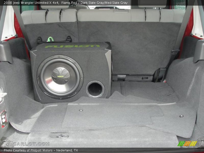 Flame Red / Dark Slate Gray/Med Slate Gray 2008 Jeep Wrangler Unlimited X 4x4