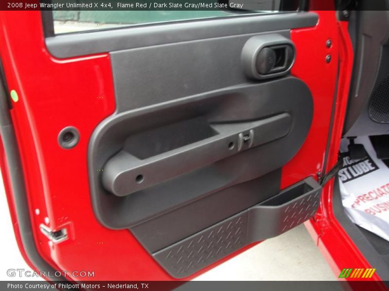 Flame Red / Dark Slate Gray/Med Slate Gray 2008 Jeep Wrangler Unlimited X 4x4