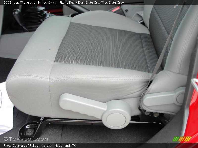 Flame Red / Dark Slate Gray/Med Slate Gray 2008 Jeep Wrangler Unlimited X 4x4