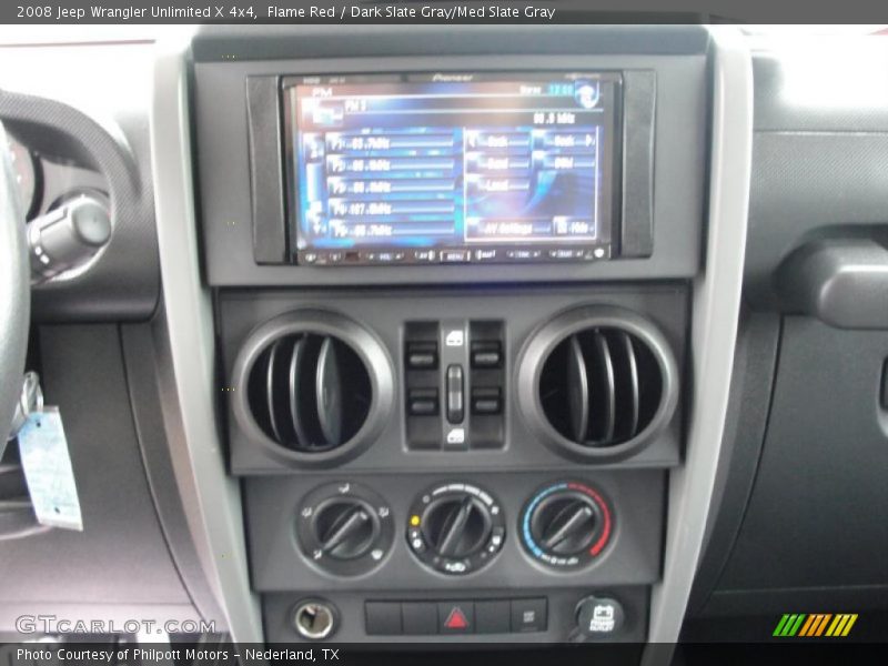 Flame Red / Dark Slate Gray/Med Slate Gray 2008 Jeep Wrangler Unlimited X 4x4