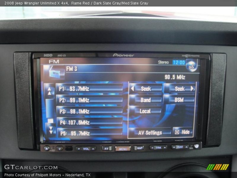 Flame Red / Dark Slate Gray/Med Slate Gray 2008 Jeep Wrangler Unlimited X 4x4