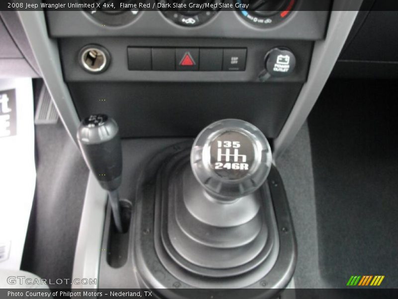 Flame Red / Dark Slate Gray/Med Slate Gray 2008 Jeep Wrangler Unlimited X 4x4