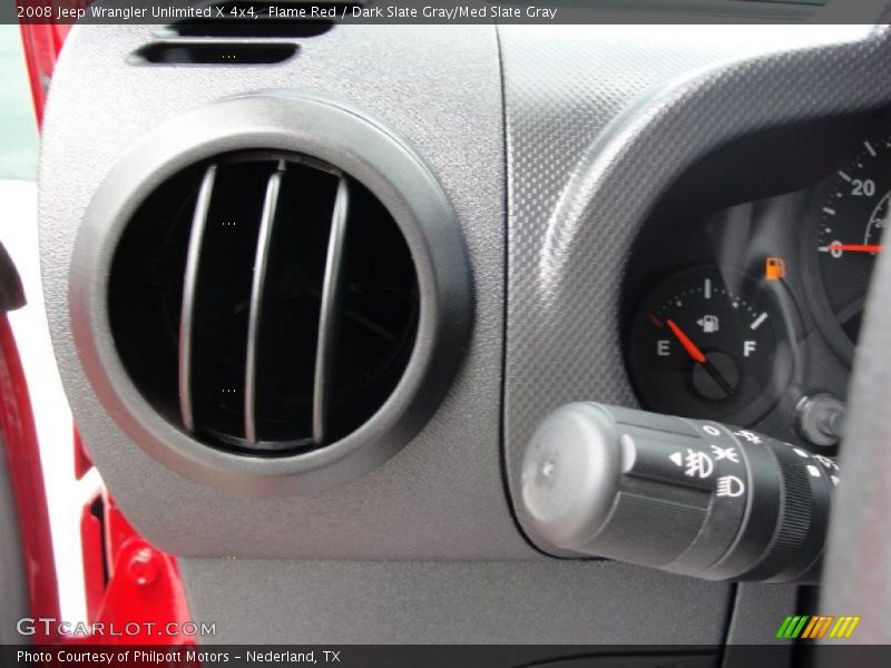Flame Red / Dark Slate Gray/Med Slate Gray 2008 Jeep Wrangler Unlimited X 4x4