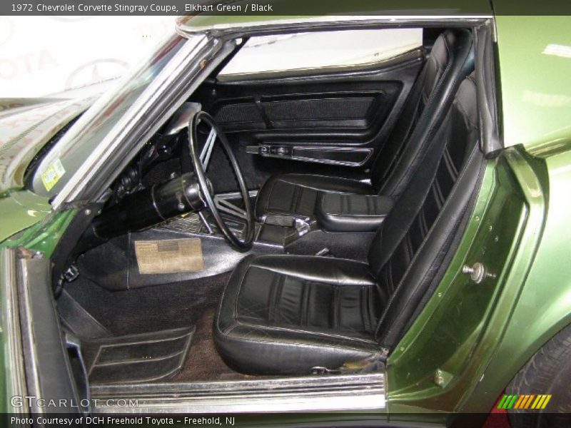 Elkhart Green / Black 1972 Chevrolet Corvette Stingray Coupe