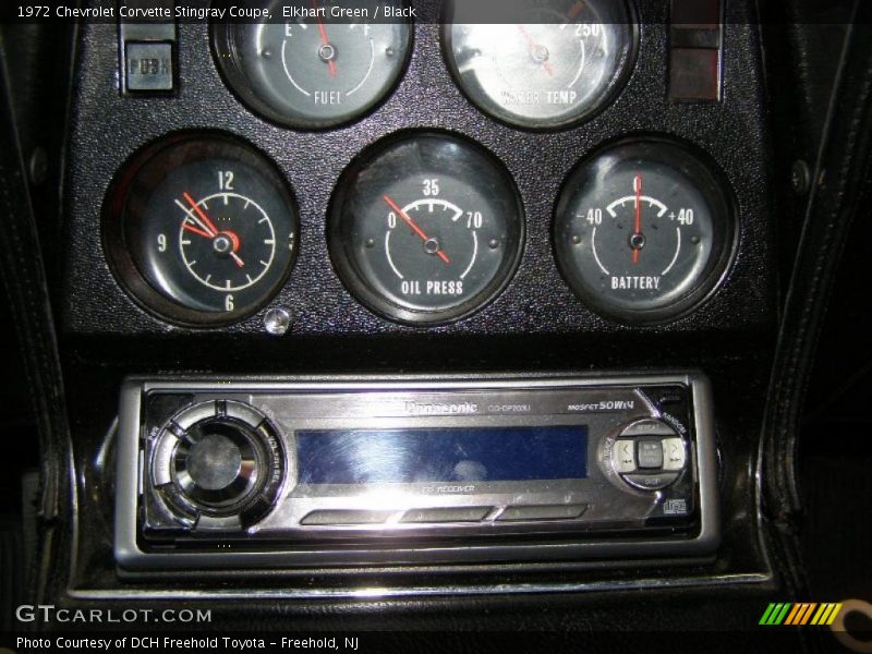 Elkhart Green / Black 1972 Chevrolet Corvette Stingray Coupe