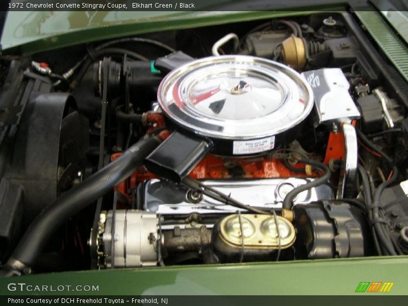 Elkhart Green / Black 1972 Chevrolet Corvette Stingray Coupe