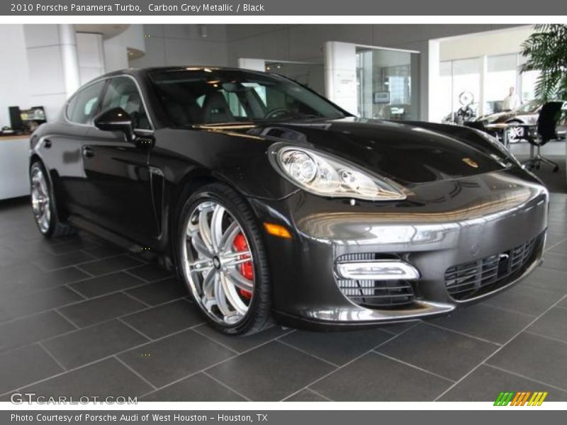 Carbon Grey Metallic / Black 2010 Porsche Panamera Turbo
