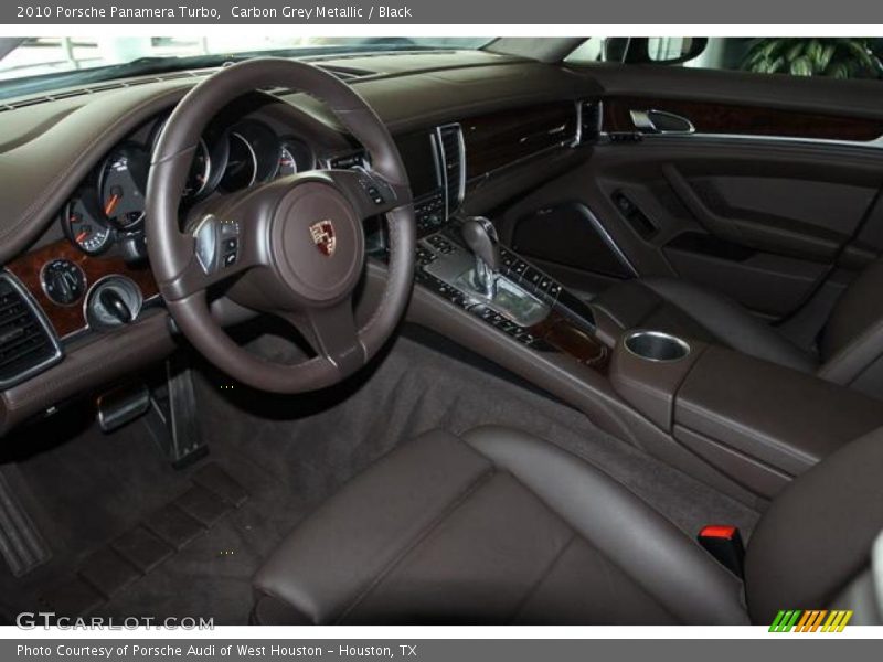 Carbon Grey Metallic / Black 2010 Porsche Panamera Turbo