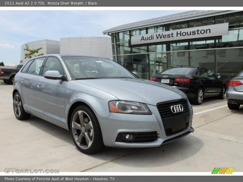 Monza Silver Metallic / Black 2011 Audi A3 2.0 TDI