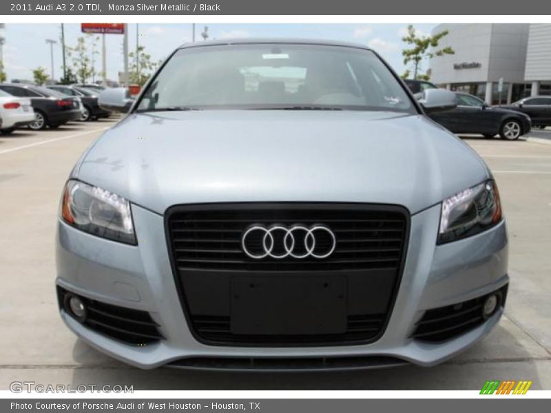 Monza Silver Metallic / Black 2011 Audi A3 2.0 TDI