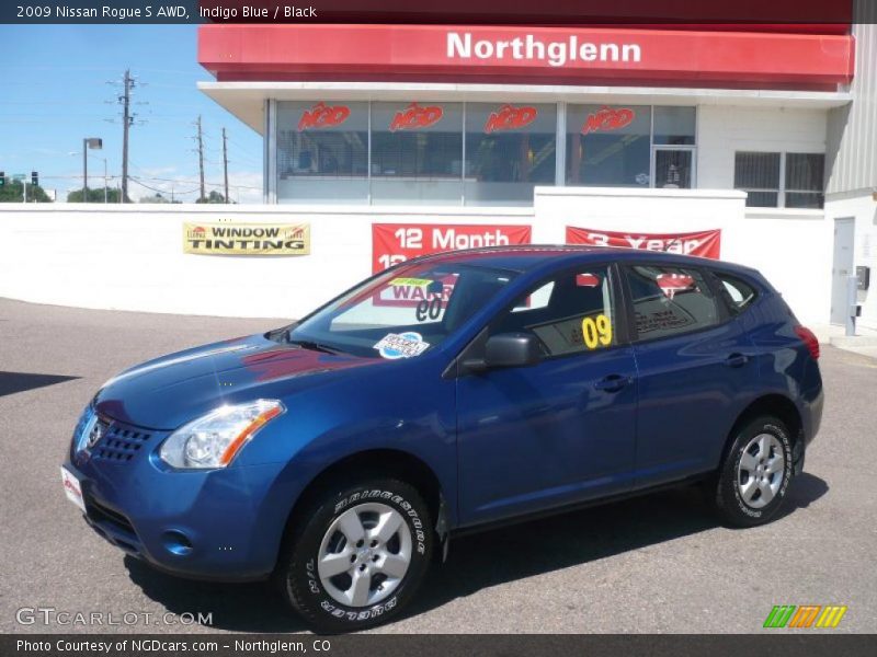 Indigo Blue / Black 2009 Nissan Rogue S AWD